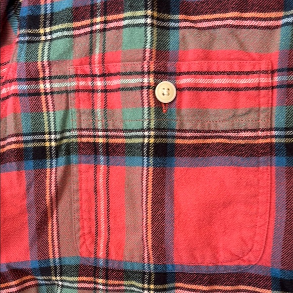 J. Crew Men's Red Plaid Shirt - Picture 3 of 4